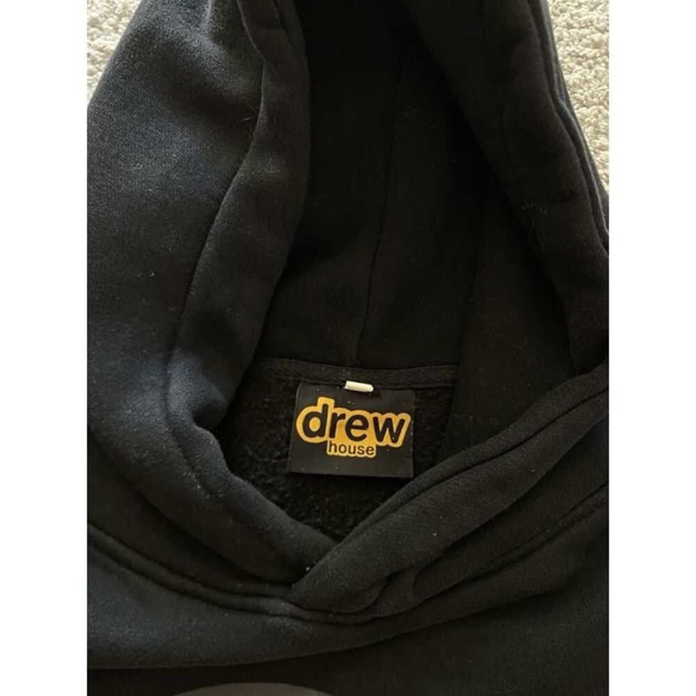 Drew-house Men's Black Hoodie - Picture 4 of 9